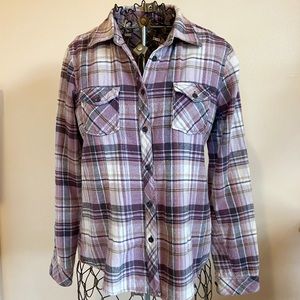 Purple flannel shirt